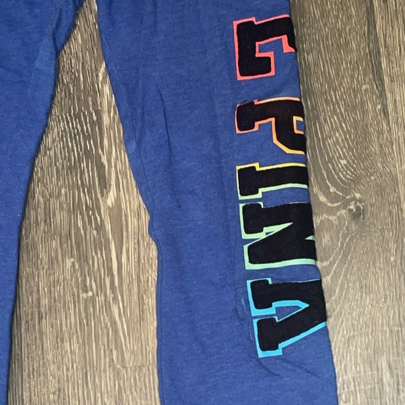 SOLD on eBay!! Pink Victoria's Secret RoyalBlue Logo Love Pink Capri Size:XS - Picture 11 of 13